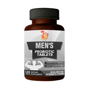 Comprimés Probiotiques pour Hommes Marque Blanche OEM avec Lactobacillus fermentum Favorisent la régularité intestinale Renforcent la fonction immunitaire - Product Image 1