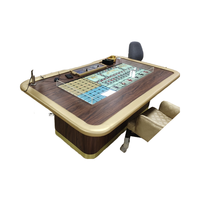 Successeur personnalisé professionnel 10 places Poker Baccarat Casino Machines de table de tir à sous 21-MDF Matériel avec fonction de stockage
