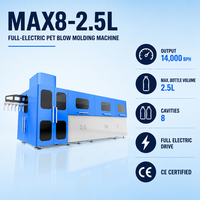 Machine de soufflage de bouteilles PET 2,5 L entièrement électrique 8 cavités 14 000 BPH à entraînement servo pour eau potable, jus, huile alimentaire, ligne complète avec moule