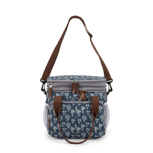 Panier de pique-nique isotherme pour adultes, sac <span class=keywords><strong>repas</strong></span> thermique pour extérieur, nouveau sac à déjeuner tendance en tissu Oxford résistant à l'eau - Product Image 6