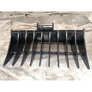 Râteau de haute qualité pour excavatrice <span class=keywords><strong>Bobcat</strong></span>, mini excavatrice <span class=keywords><strong>Bobcat</strong></span> E35, accessoire de râteau à racines à vendre - Product Image 2