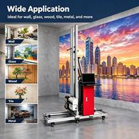 Imprimante murale UV verticale avec ordinateur portable, tête d'impression I1600, impression directe sur mur, verre, bois, carrelage, métal, imprimante murale verticale