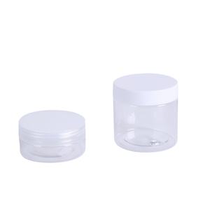 Tarro de PET Transparente Personalizado de 200 ml, 8 oz, 250 ml, de Grado Alimenticio, para Pasteles, Manteca Corporal, Exfoliante, Crema Cosmética, con Tapa - Product Image 3