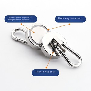 Potente Imán Industrial de 80 kg-200 kg de Fuerza de Tracción, Imán de <span class=keywords><strong>Pesca</strong></span> con Argolla y Cuerda de Recuperación de Alta Resistencia con Servicio de Doblado - Product Image 4