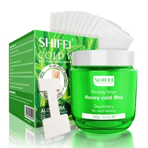 SHIFEI Factory Private Label Kaltes Honig wachs Haaren tfernung Veganes natürliches Aloe Vera Enthaarung wachs Weiches Streifen wachs