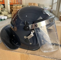 Casque de sécurité anti-impact avec visière, résistant aux coups de couteau, ignifuge, en PC, anti-émeute