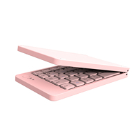 Nuevo Teclado Inalámbrico Plegable, Conecta 3 Dispositivos, Diseño Ergonómico de 2 Pliegues, Multi-OS (iOS/Android/Mac), Teclas Múltiples