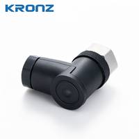 Connecteur de câblage sur site KRONZ M12 4 broches femelle à code A, connexion à vis, IP67, pour capteur industriel, actionneur, automatisation