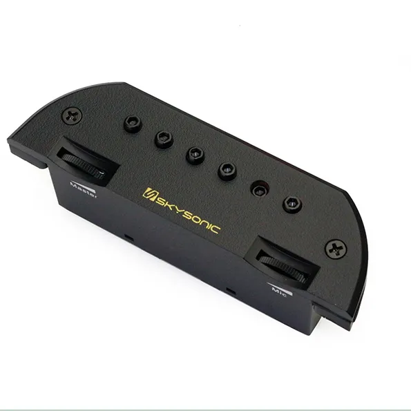 Guitarra acústica EQ Skysonic T903, pastillas dobles con fuerza magnética y micrófono