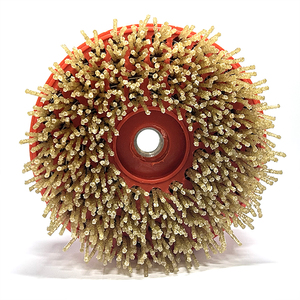 Outils électriques 4 pouces 100mm <span class=keywords><strong>circulaire</strong></span> ronde pierre abrasif Nylon polonais <span class=keywords><strong>brosse</strong></span> meuleuse roue diamant Antique <span class=keywords><strong>brosse</strong></span> - Product Image 3