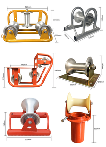 Rouleau de tirage de câble en aluminium Poulie de câble d'angle Rouleau de pose de câble Rouleaux de guidage en nylon - Product Image 5
