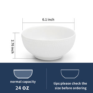 Vente flash Bols <span class=keywords><strong>en</strong></span> céramique sculptée écologiques - Style moderne pour <span class=keywords><strong>pâtes</strong></span>, céréales, ramen et riz - Product Image 2