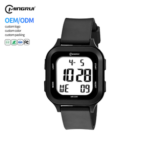 Orologio Digitale Sportivo MINGRUI <span class=keywords><strong>per</strong></span> Uomo, Quadrato, Impermeabile 30M, Antiurto, Cronometro al Millisecondo, Luminoso, Silenzioso, Batteria 2 Anni, 5 Colori, OEM - Product Image 1