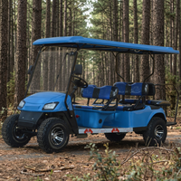 Voiturette de golf électrique 6 places, homologuée route, en aluminium, personnalisable, certifiée CE, capacité de montée de 15-20 degrés, autonomie de 70-90 km