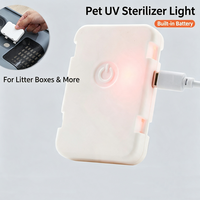 Lámpara Esterilizadora UV-C Recargable para Mascotas, Eliminador de Olores para Mascotas, para Caja de Arena para Gatos