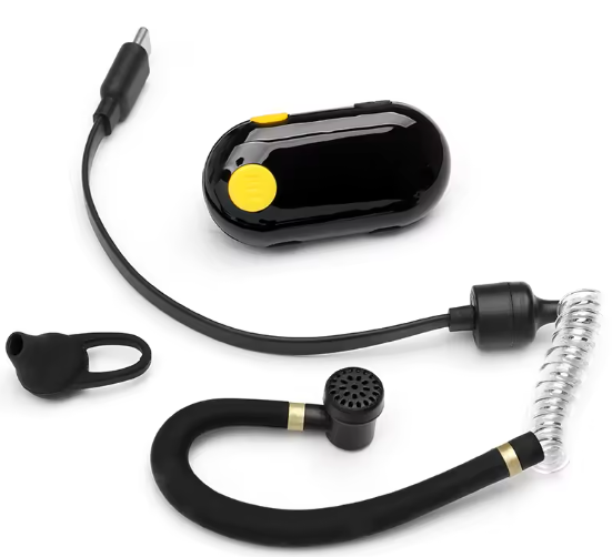 Mini Portable EarHook Analog Walkie Talkie UHF 0.5W Two Way Radio 25 Channel Long Distance 400-480MHz Headphone