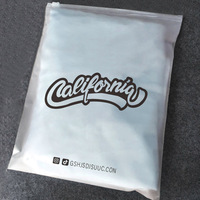 Pochette à fermeture éclair transparente givrée en PE, personnalisable avec logo, pour vêtements pour animaux de compagnie et ceintures, en matériaux recyclés – Meilleures ventes