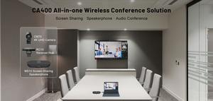 Sistema de Conferencia Inalámbrico Fanvil CA400, Cámara 4K UHD, 8 Micrófonos, Altavoz de 3W, Función de Compartir Pantalla con un Clic para Reuniones de Oficina - Product Image 3