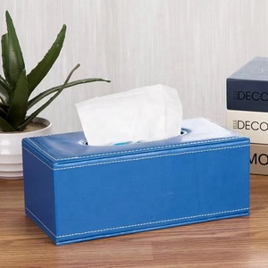 Sang Trọng PU Da Mô Hình Chữ Nhật Hộp Chủ Mô Hộp Lưu Trữ Khăn Ăn Chủ Với Bìa Cho Xe Sử Dụng - Product Image 5