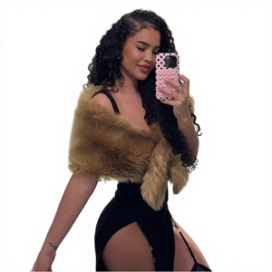 GHH11864 Nuevo Chal de Punto con Pelo Sintético 2025 para Mayor Calidez, Capa y Chaqueta de Camisola Gruesa y Moderna - Ropa Exterior Casual de Maternidad para Otoño - Product Image 3