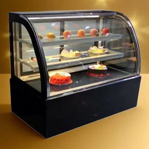 Présentoir de réfrigérateur à gâteaux de 1.5m Présentoir à gâteaux Comptoir Réfrigérateur à gâteaux avec roues - Product Image 1