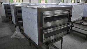 Forno Elettrico per Pizza a 2 Piani Personalizzato ODM, Attrezzatura Commerciale da Forno, <span class=keywords><strong>Potenza</strong></span> 8400W, Protezione da Surriscaldamento, Termostato Regolabile - Product Image 2