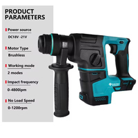 Ensemble de marteaux perforateurs sans fil MT21V avec batterie au lithium pour le perçage du béton armé et du bois OEM/ODM