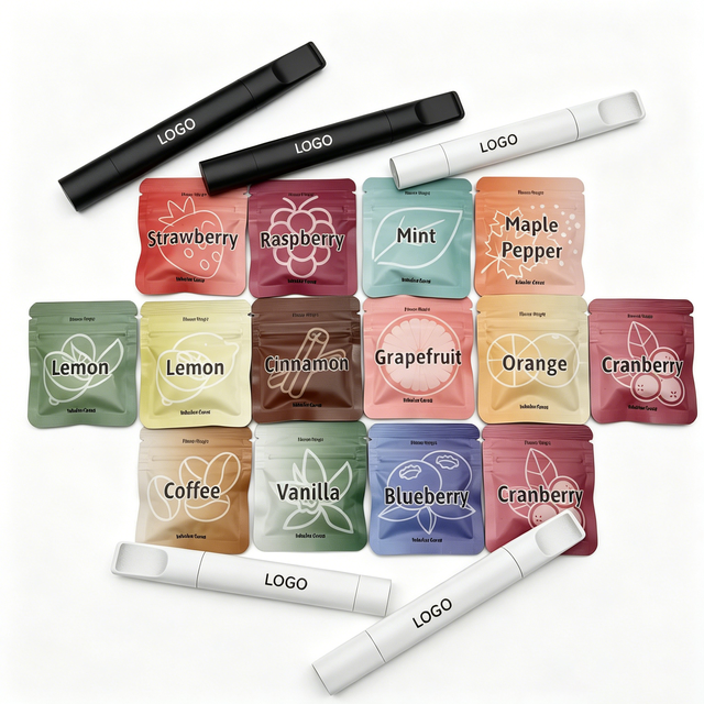 Custom Flavored Air Quit Smoking Stick Smokeless Inhaler with Cores 5ml Capacity 3-Year Shelf Life