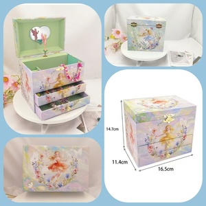 Caja Musical <span class=keywords><strong>para</strong></span> Joyas Jakos con 2 Cajones y la Canción Beautiful Dreamer - Ideal <span class=keywords><strong>para</strong></span> Regalo de <span class=keywords><strong>Cumpleaños</strong></span>, Navidad y Festividades <span class=keywords><strong>para</strong></span> Niñas - Product Image 3