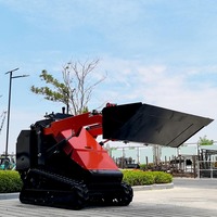 Mini chargeuse compacte à batterie au lithium électrique Capacité de 1 tonne Émission zéro Fonctionnement silencieux Chargeur sur chenilles Eaton pour moteur domestique