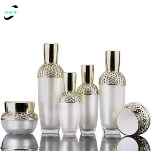 Vide De Luxe 30ml 50ml 100ml Cosmétiques Acrylique Visage En Plastique Cosmétique Emballage Ensemble Pot De Crème Conteneur Lotion Bouteille - Product Image 1