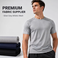 Tissu tricoté jacquard 100 % polyester ANONO, 280 GSM, poids moyen, respirant et extensible pour vêtements