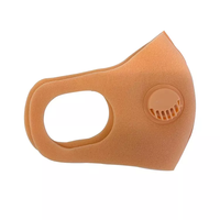 Masques faciaux en éponge en mousse colorée lavables et réutilisables, mode noire, taille unique avec valves pour le sport cycliste