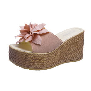Chaussures Compensées Léopard pour Femmes Plateforme Bout Rond Talons Hauts Chaussures de Soirée Escarpins Espadrilles Sandales Compensées <span class=keywords><strong>Femme</strong></span> - Product Image 4