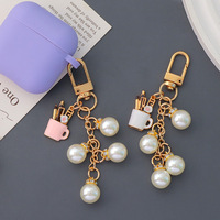 Porte-clés délicat pour femme, accessoires, porte-stylo en émail coloré, style dessin animé, alliage de zinc, métal, cadeau, porte-clés pour sac à main