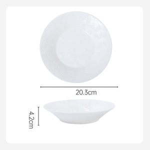 Ciotole in Ceramica Bianca Personalizzate per Pasta 8/9 Pollici, Ciotole in Gres per Hotel e Ristoranti, per Insalata, Zuppa e Spaghetti - Product Image 6