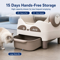 Bac à litière pour chat électrique, robot toilette avec capteur intelligent et nettoyage automatique