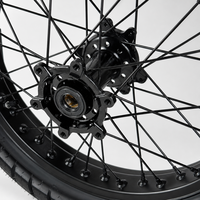 Kit de roues Sur-Ron Ultra Bee Supermoto 17 pouces, aluminium CNC 6061 poli, pneus CST 100/80-17 130/70-17, moto électrique tout-terrain