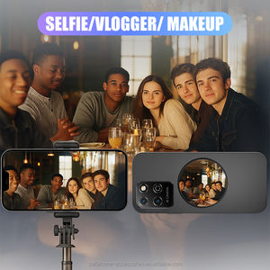 Usine Ronde Magnétique Selfie Miroir Fort Aimant Grand Angle Portable Compact pour Téléphone Caméra Voyage Maquillage Vanité <span class=keywords><strong>Photo</strong></span> - Product Image 5