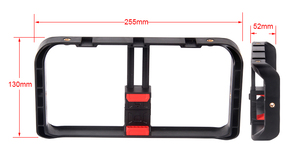 Cambofoto-Kit de estabilizador de vídeo <span class=keywords><strong>para</strong></span> teléfono móvil, carcasa <span class=keywords><strong>para</strong></span> Vlogging con 3 soportes de zapata fría <span class=keywords><strong>para</strong></span> luz led, superventas - Product Image 5