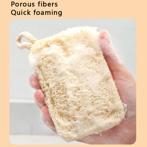 Éponge de nettoyage biodégradable en loofah <span class=keywords><strong>naturel</strong></span>, douce et légère, pour la cuisine et la <span class=keywords><strong>maison</strong></span>, élimine l'huile - Product Image 3
