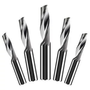 Fraise simple de haute résistance de spirale de cannelure de KF pour la coupe en aluminium
