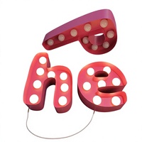 Boîte à lumière personnalisée en acier inoxydable avec perles LED pour identification de processus, décoration murale intérieure