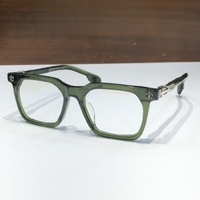 Gafas Ópticas de Diseño de Alta Calidad para Hombre y Mujer, Modelo Punk 8266, Talla 53-19-150, Monturas de Acetato y Titanio de Lujo para Negocios