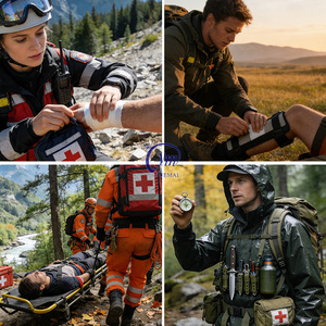 Kit di Emergenza per <span class=keywords><strong>Campeggio</strong></span> all'Aperto, Kit di Pronto Soccorso, <span class=keywords><strong>Attrezzatura</strong></span> di Sopravvivenza con Borsa Compatibile Sistema Molle, <span class=keywords><strong>Tenda</strong></span> d'Emergenza - Product Image 5