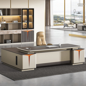 Mesa ejecutiva de oficina personalizada comercial Lujo jefe Ceo Muebles de oficina Escritorios de oficina modernos - Product Image 1