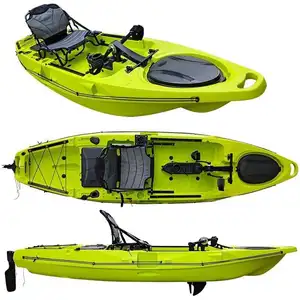 Kayak de pêche professionnel de bateau à rames 13 pieds 3 95m Max accessoires de dessus siège Logo PVC bon motif COOL Performance couleur unie