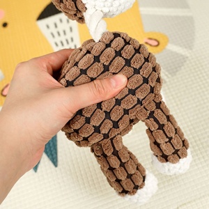 Mainan Gigit hewan peliharaan bola interaktif mewah tahan gigit Molar tali katun ramah lingkungan grosir mainan kunyah bentuk tulang anjing dan kucing - Product Image 3