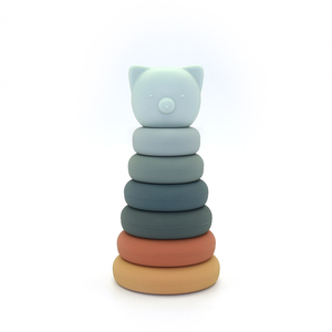 <span class=keywords><strong>C</strong></span>ổ phiếu BPA miễn phí xếp chồng vui vẻ mềm Teether gấu động vật Silicone đồ chơi mọ<span class=keywords><strong>c</strong></span> răng Đồ chơi bé Stacker đồ chơi - Product Image 1