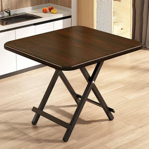 Convertible Solid Wood <b>Foldable</b> Dining <b>Table</b> with Minimalist Square Design Portable for <b>Small</b> Apartments & Outdoor Use - Product Image 3